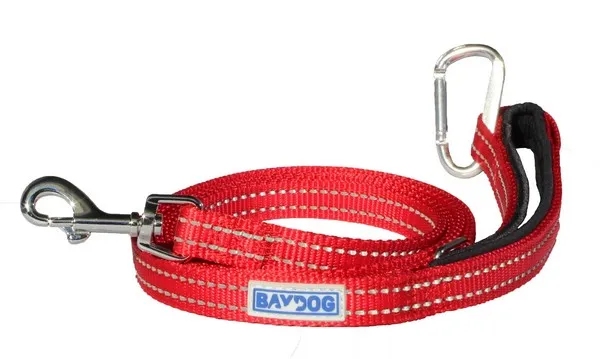 6' Baydog Red Pensacola Leash - Treat